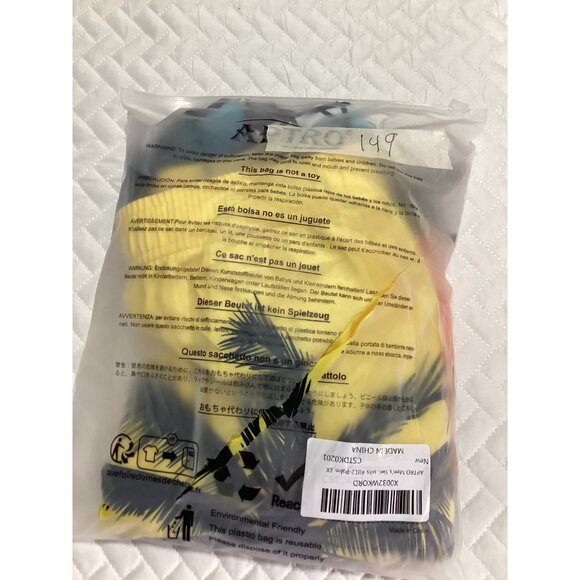 Aptro Mens Sunset & Palm Tree Orange Swim Trunks Size 3XL Elastic waistband NEW - Picture 8 of 9